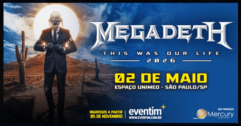 Megadeth toca sua turnê de despedida no Brasil