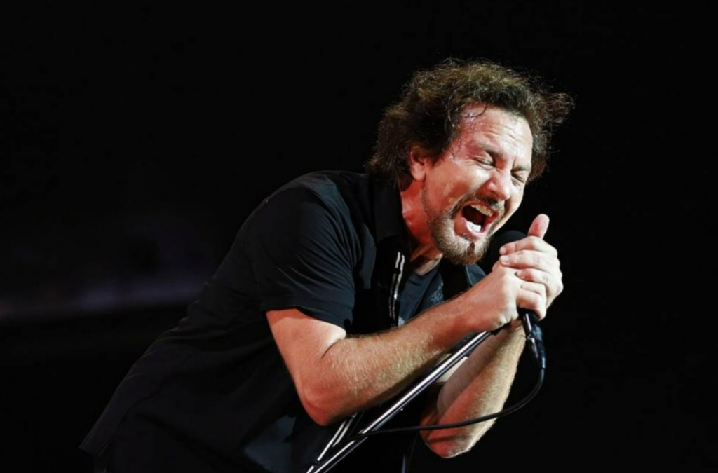 Eddie Vedder no show do Lollapalooza de 2018
